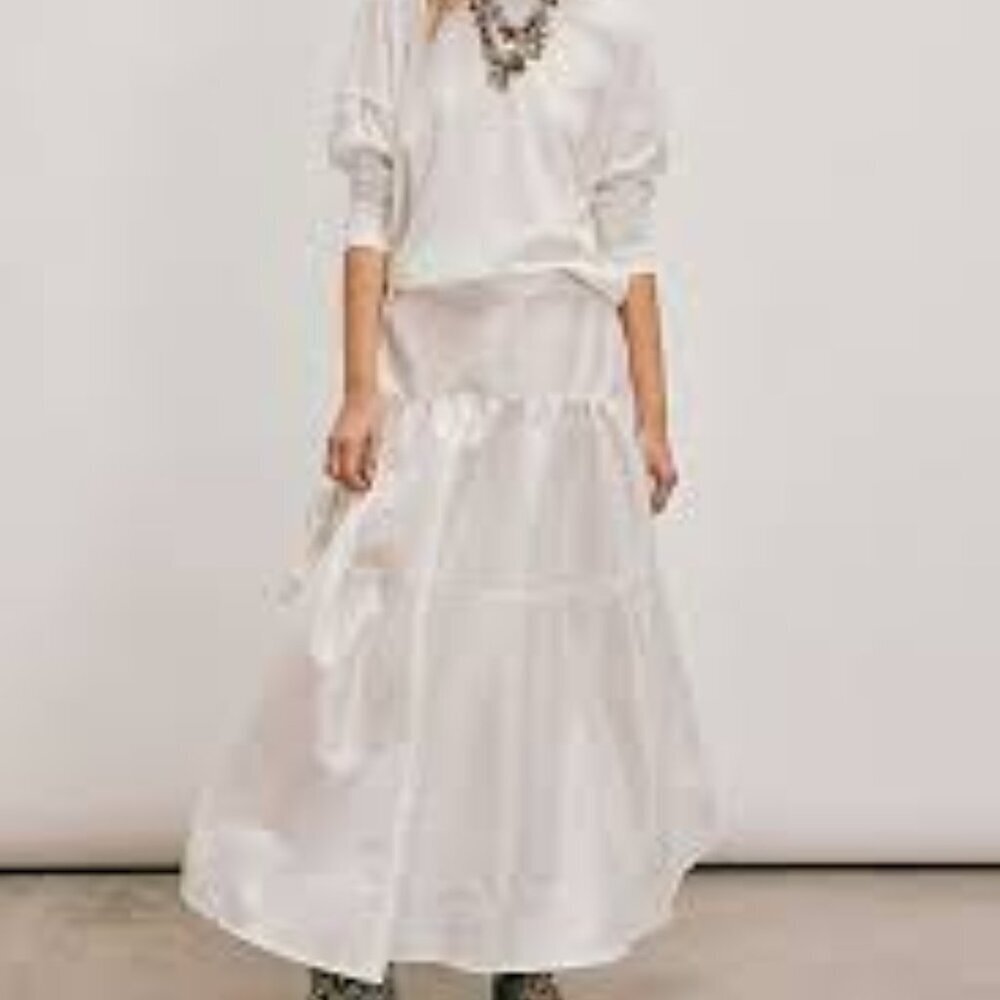 Free People Emery Drop-Waist Midi Skirt NWT *
